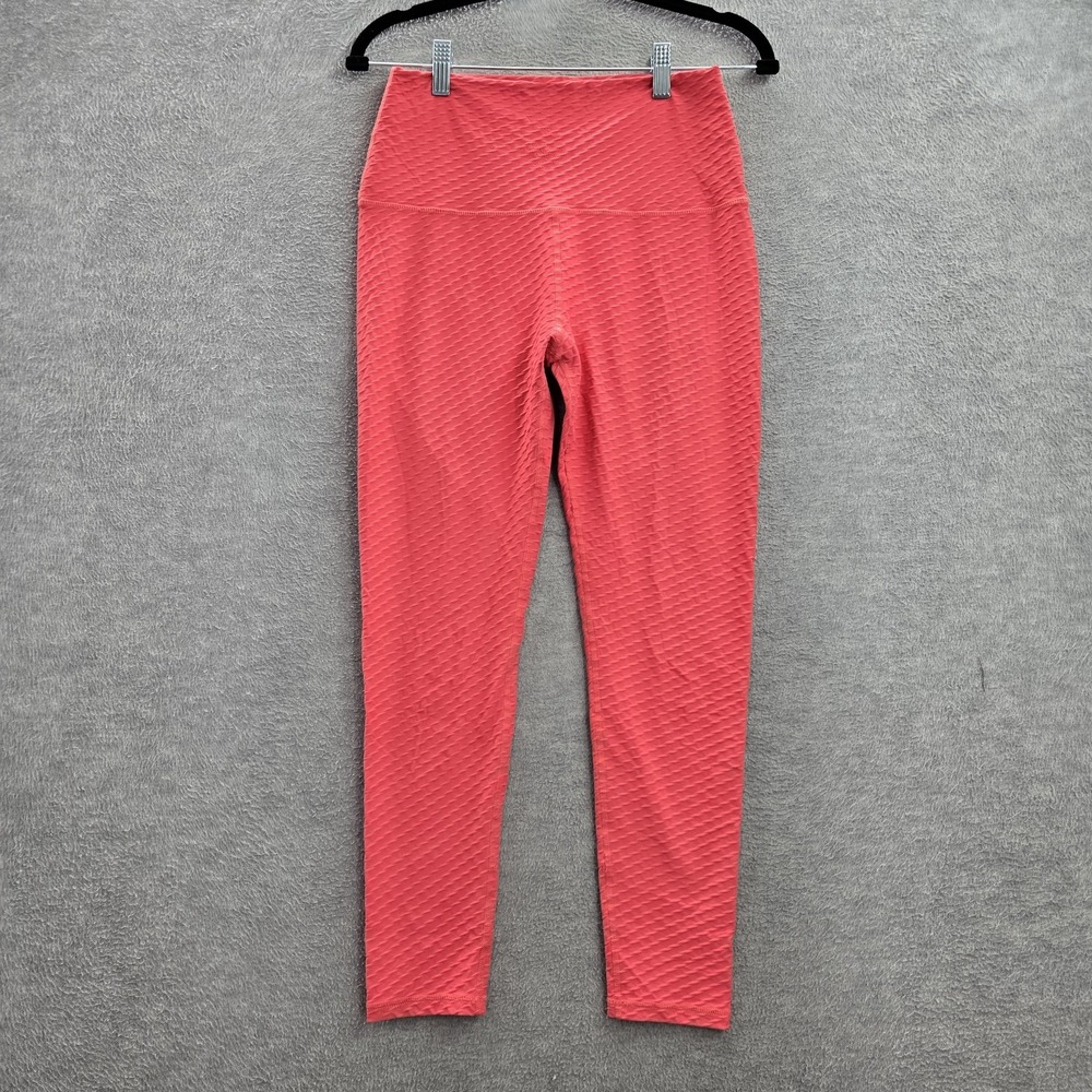 Born Primitive Women Activewear Pants M Pink Legging Yoga High Rise 24.5" Inseam